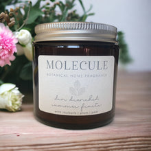 Load image into Gallery viewer, Amber Glass Wooden Wicked Candle, 22+ hours