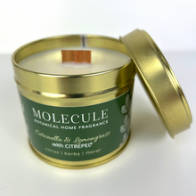 Load image into Gallery viewer, Natural Citronella & Lemongrass Candle with CITREPEL Insect repellent