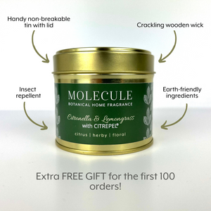 Citronella & Lemongrass Candle with CITREPEL