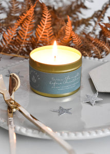 Festive Gold Tin Candle - 40% OFF